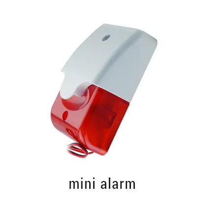 Alarm sirine dan lampu strobe untuk notifikasi akses paksa