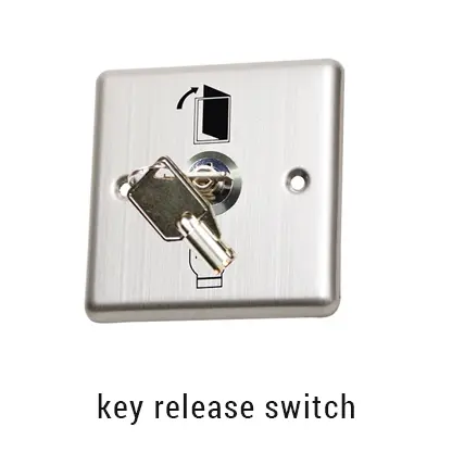 Saklar kunci (Key Switch) untuk override darurat sistem akses