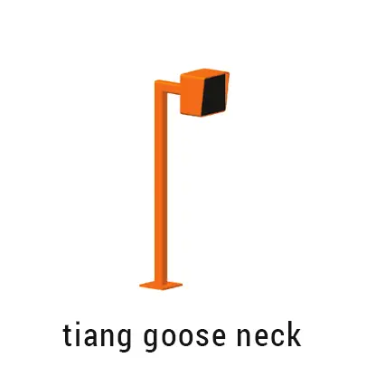 Tiang gooseneck untuk pembaca kartu