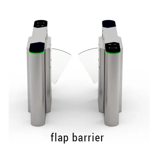 Flap barrier gate ZKTeco untuk lobi gedung perkantoran
