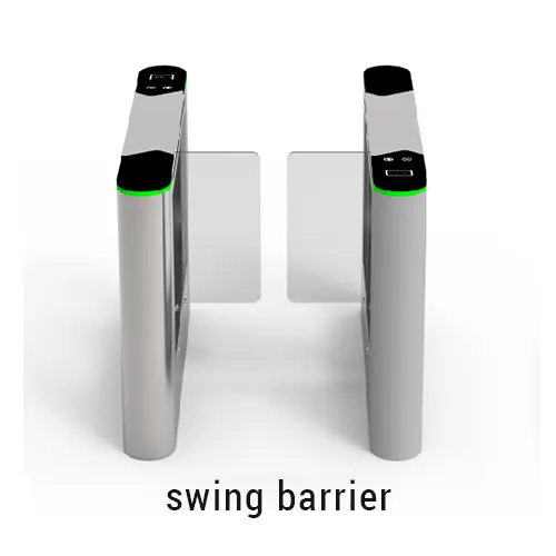 Swing gate turnstile ZKTeco untuk akses difabel dan barang